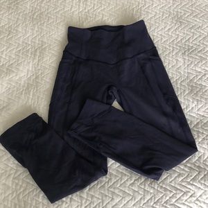 Lululemon crop tights (dark blue/purple, size 2)